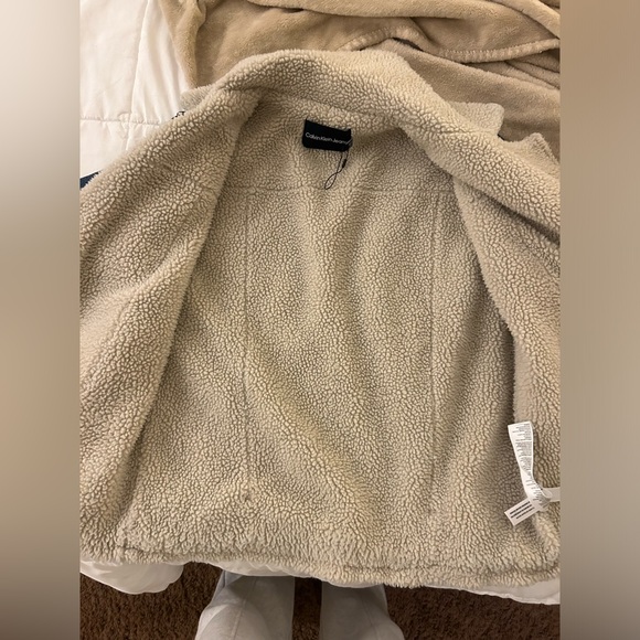Calvin Klein Denim Sherpa Jacket - Picture 7 of 7